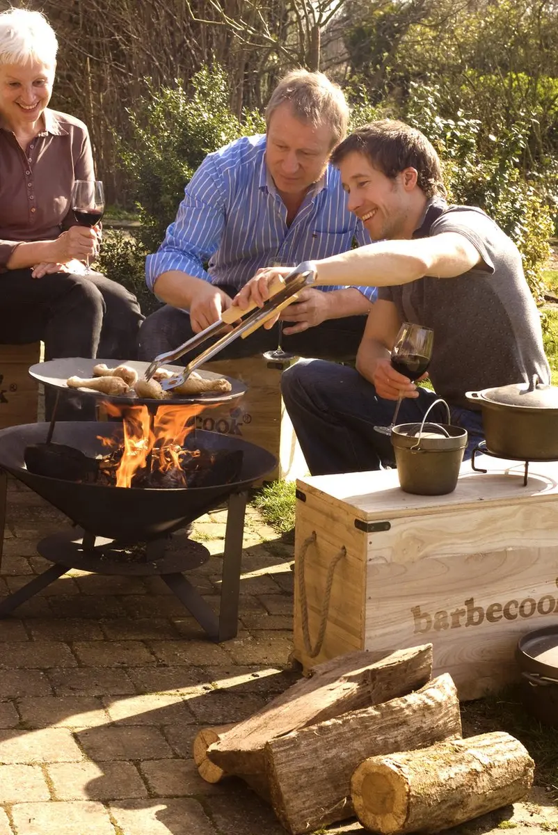 Barbecook Modern 75 Vuurschaal - Smeedijzer 75x32cm - Zwart - afbeelding 6 van 6