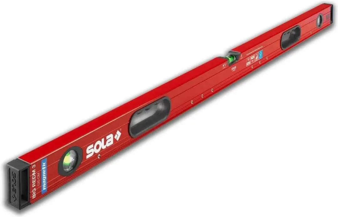 Sola Big RedM 3 Aluminium Waterpas 1800mm - Magnetisch - Rood