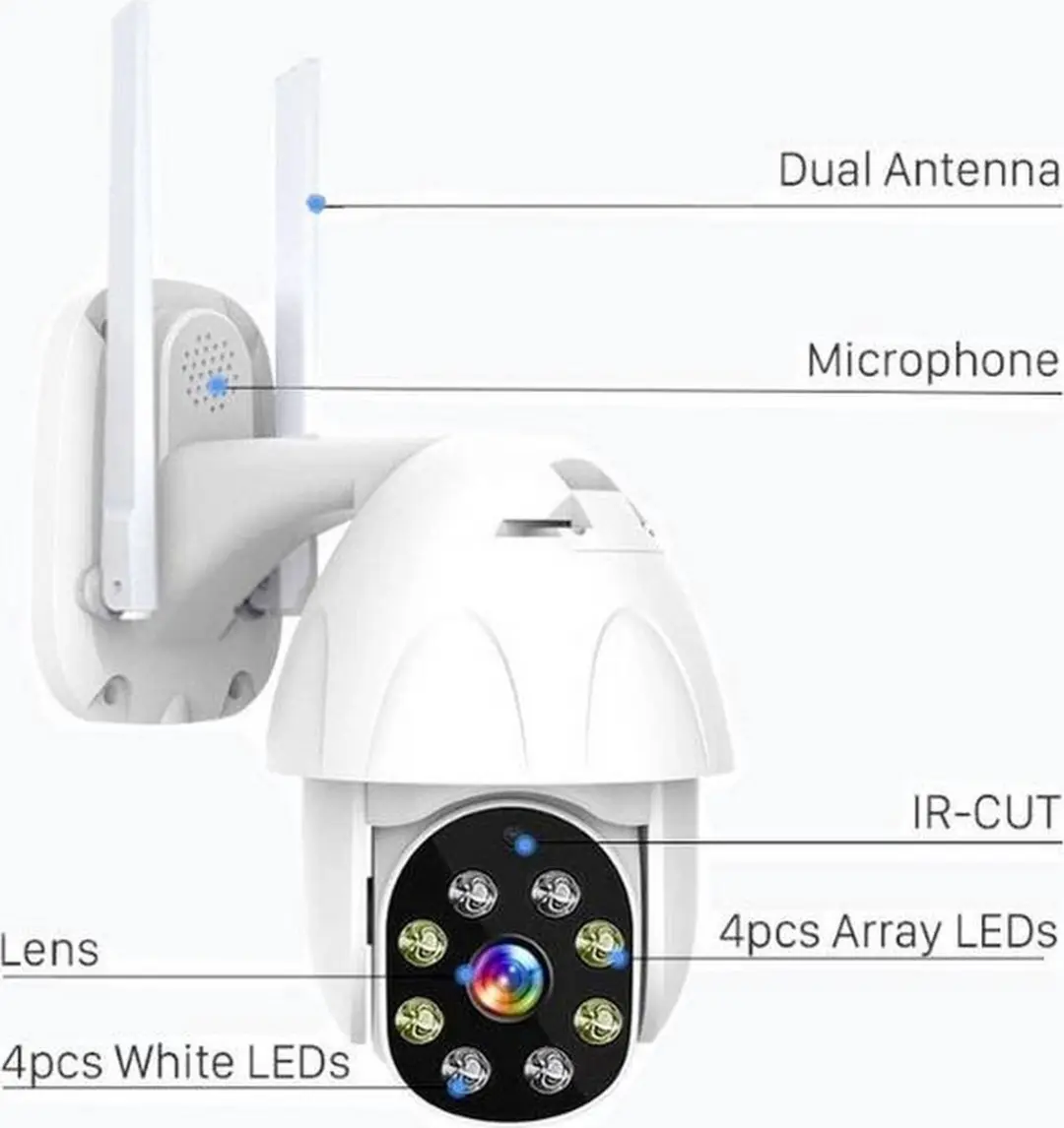 Denver IOC-221 IP Camera - FULL HD - Wit - afbeelding 6 van 6