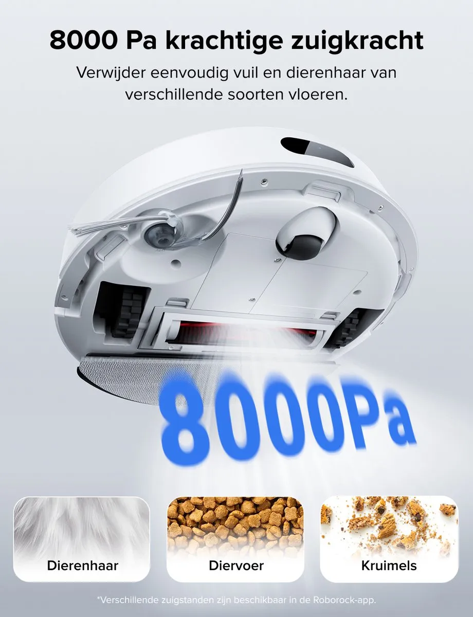Roborock Q7 L5 Robotstofzuiger 8000 Pa - Wit
