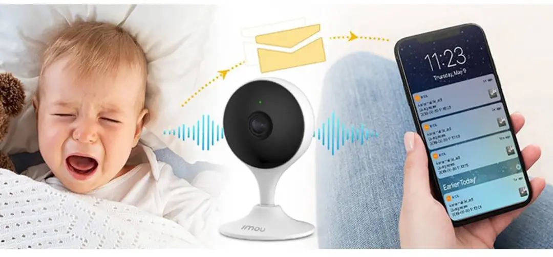 Imou Cue 2 Babyfoon IPC-C32EP-imou - 1080P Full HD - Nachtzicht - Wit