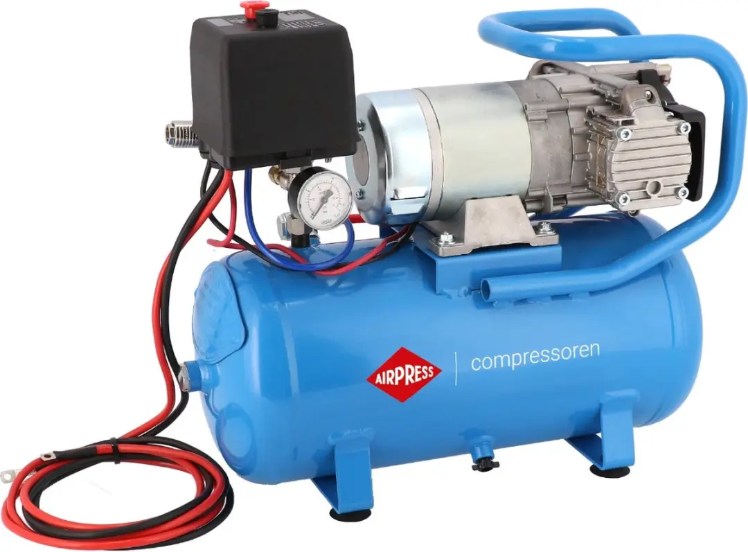 Airpress DC12 15-180 10B Olievrije Compressor 10 bar - 15L Blauw