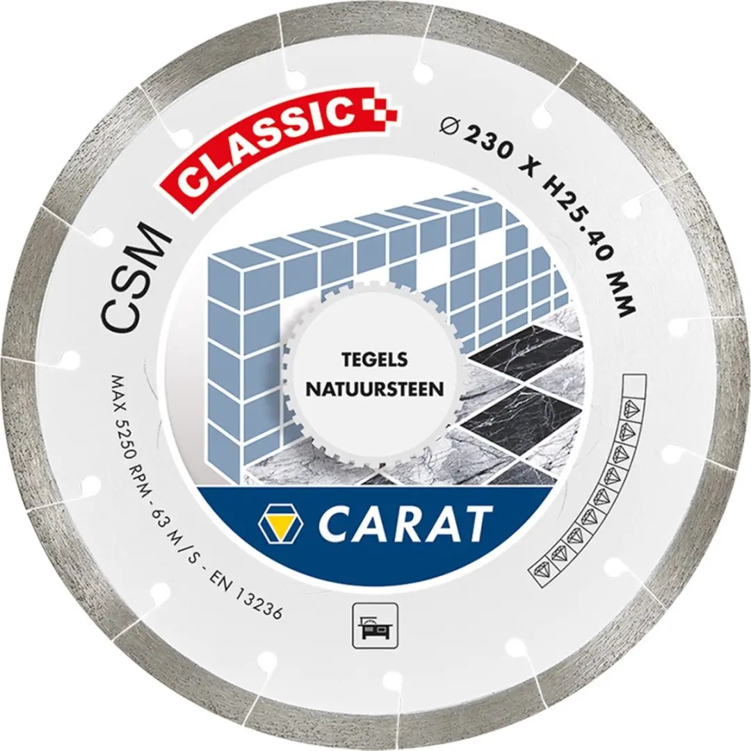 Carat Diamantzaag Tegels Ø250mm CSMC250400