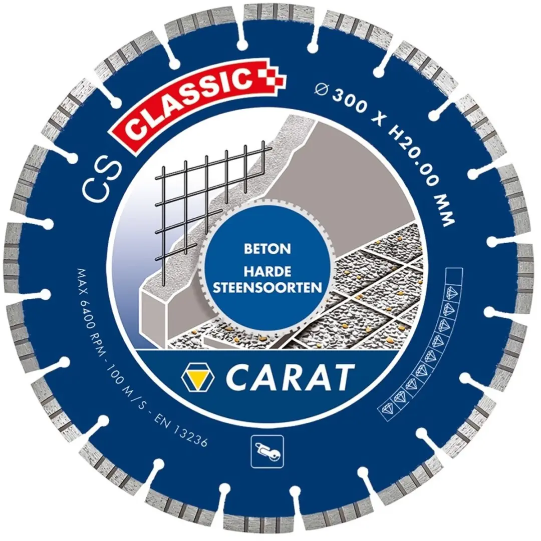 Carat Diamantzaag Beton Ø400mm CS Classic - 25,40mm as