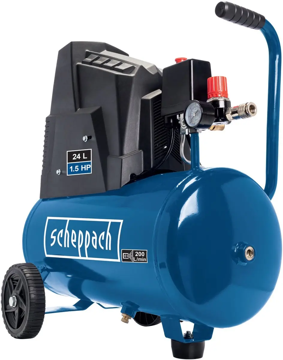 Scheppach HC30ox Olievrije Compressor 24L 8 bar 1100W