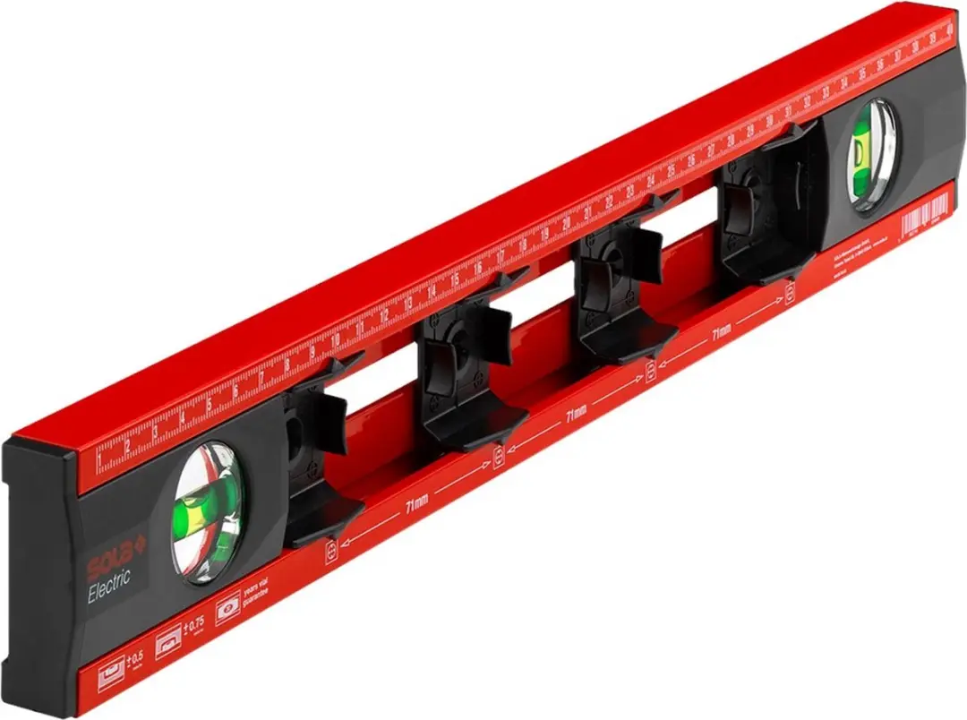 Sola Electric Aftekenwaterpas 410mm - Rood