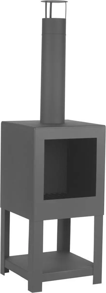 Esschert Design Buitenkachel met Houtopslag