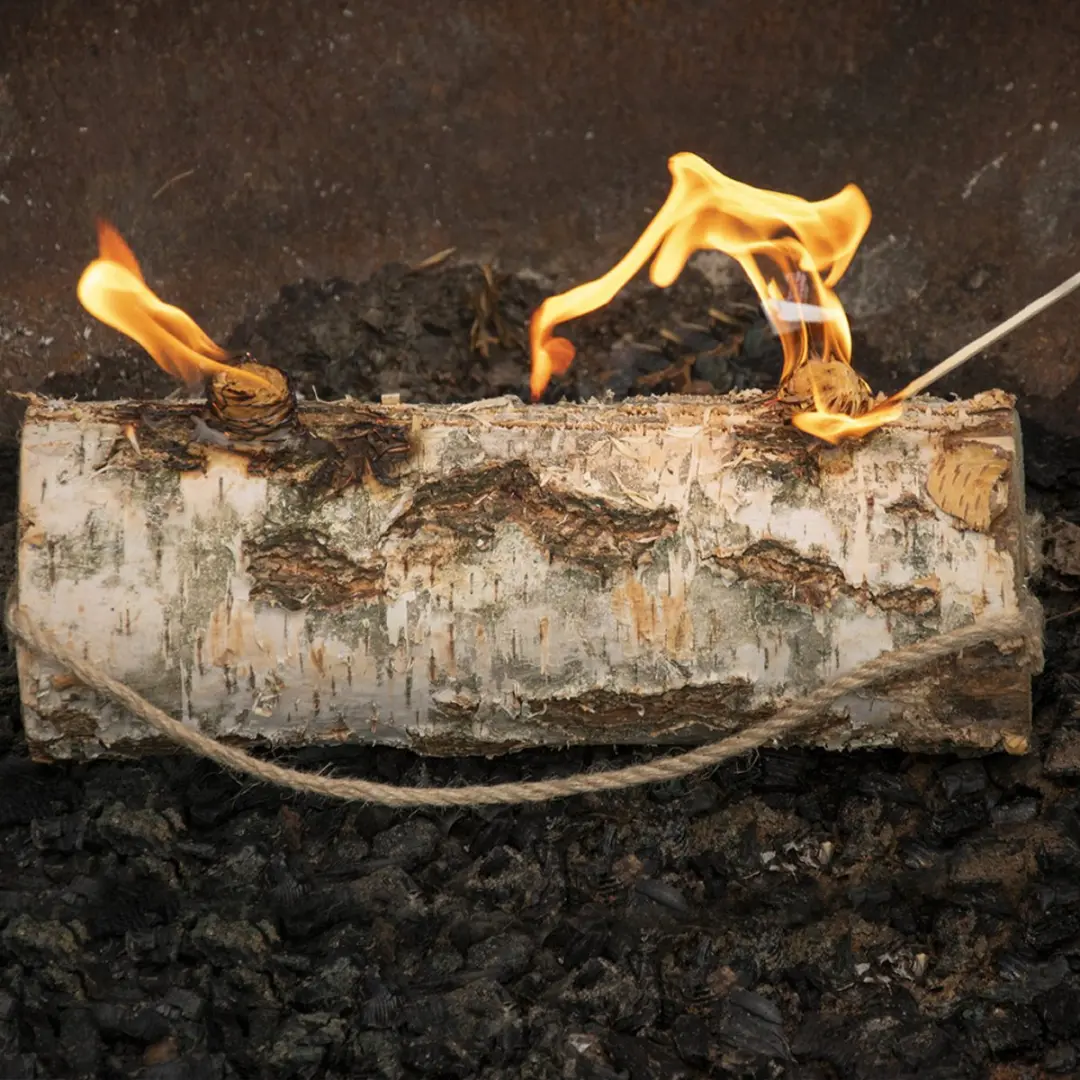 Esschert Design Liggende Zweedse Fakkel Berkenhout