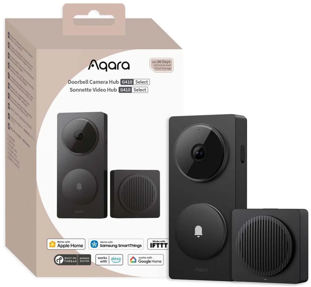 Aqara Doorbell Camera Hub G410 - Zwart - 2K Dual-Band Wi-Fi - afbeelding 6 van 6