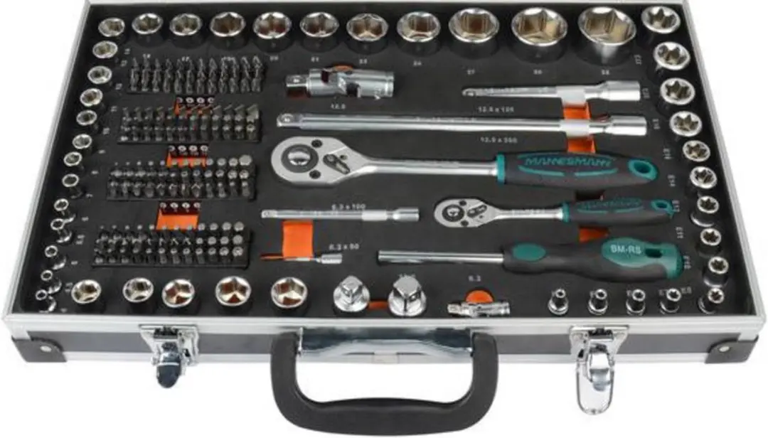 Brüder Mannesmann M98432 Dopsleutelset 232-delig - CV-staal