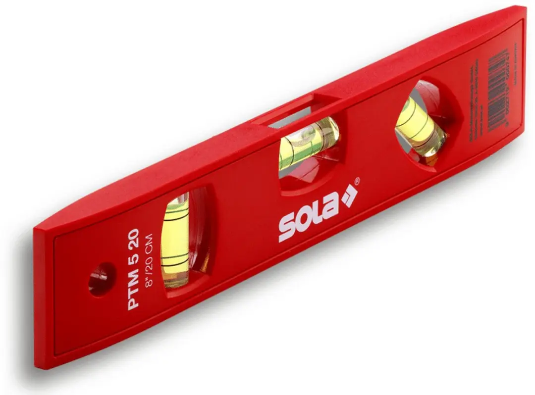 Sola PTM 5 20 Torpedo Waterpas - Magnetisch 20cm - Rood - afbeelding 6 van 6
