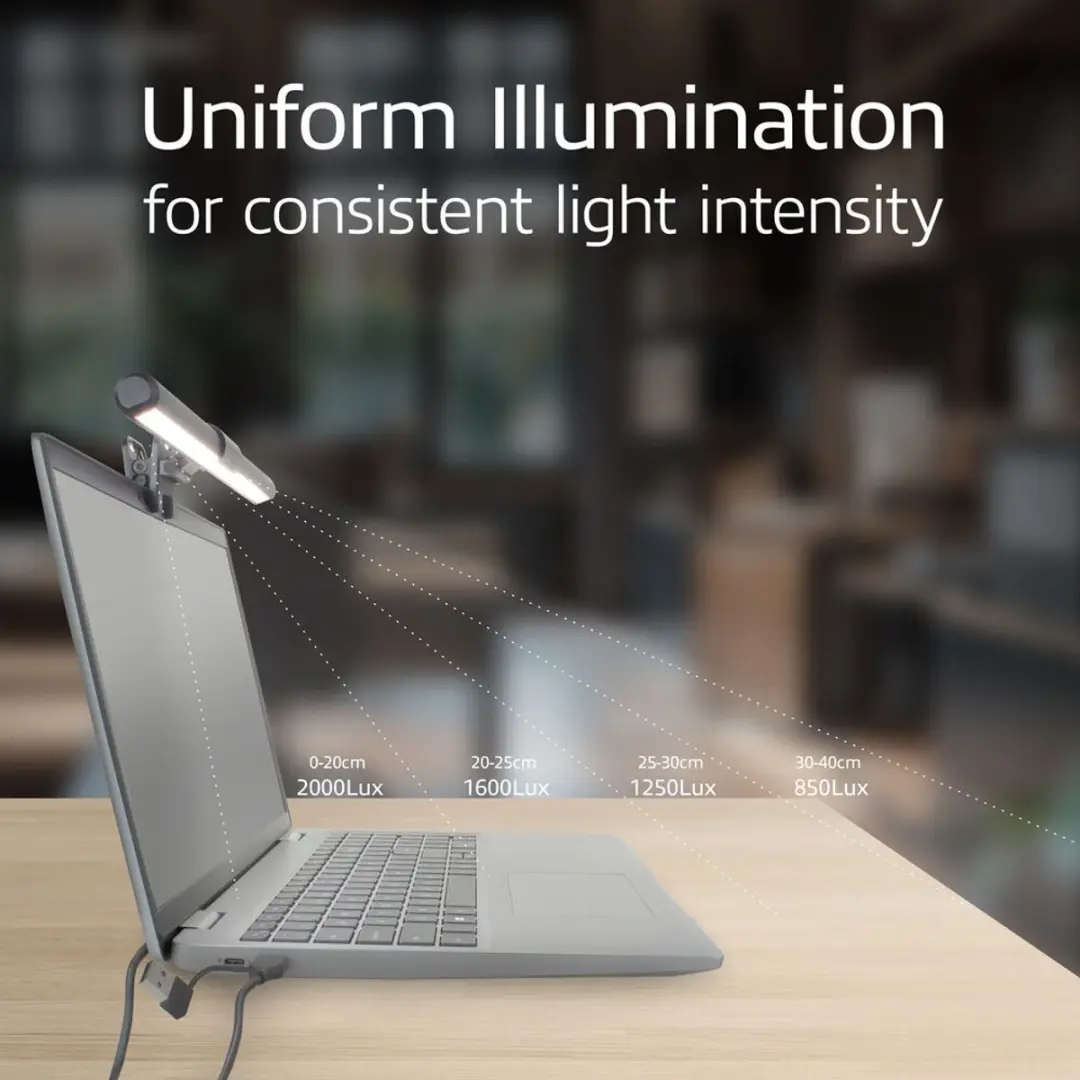 ACT Clip-on Laptop Ledlamp 3000K - USB Voeding - afbeelding 6 van 6