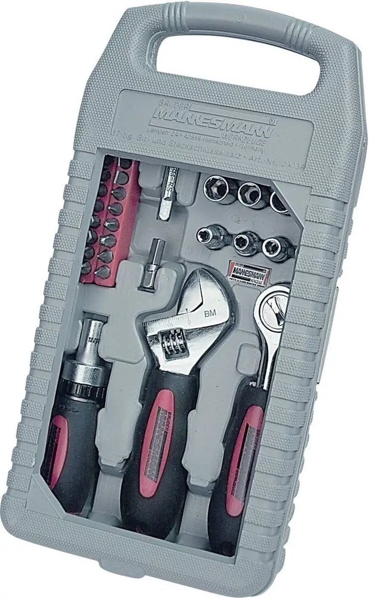 Brüder Mannesmann M29038 Gereedschapsset 37-delig - zwart