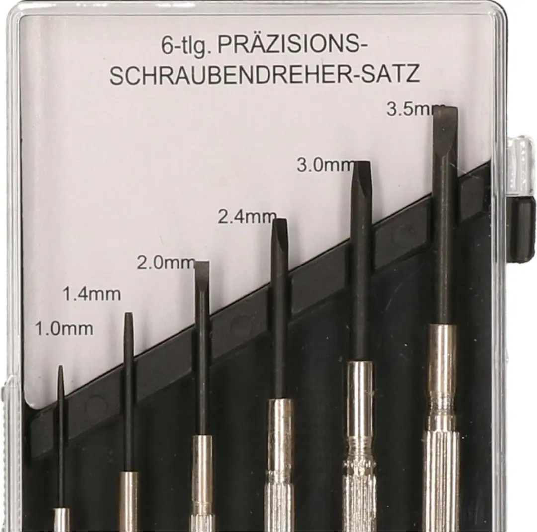 Brüder Mannesmann 4003315016328 Horlogeschroevendraaierset - 11-delig - Zilver