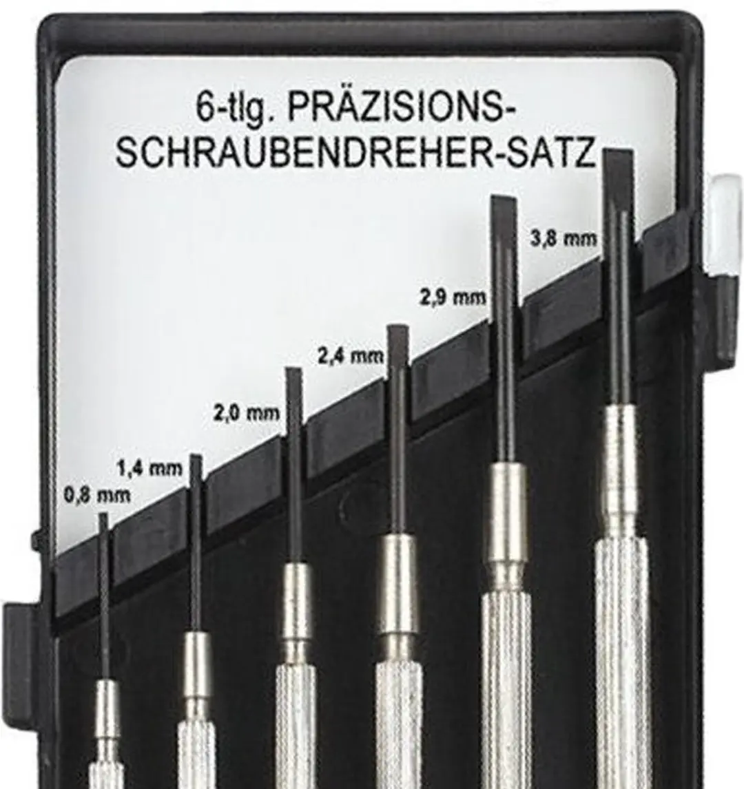 Brüder Mannesmann 4003315016328 Horlogeschroevendraaierset - 11-delig - Zilver