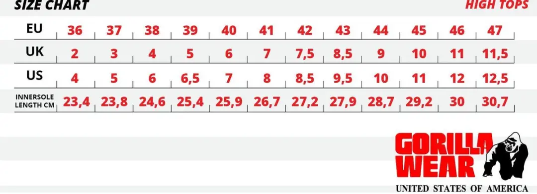 Gorilla Wear High Tops FG - 43