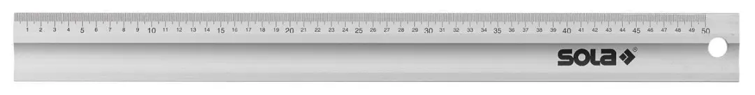 Sola Lab Serie 56100101 Werkplaatsliniaal 300mm - Aluminium