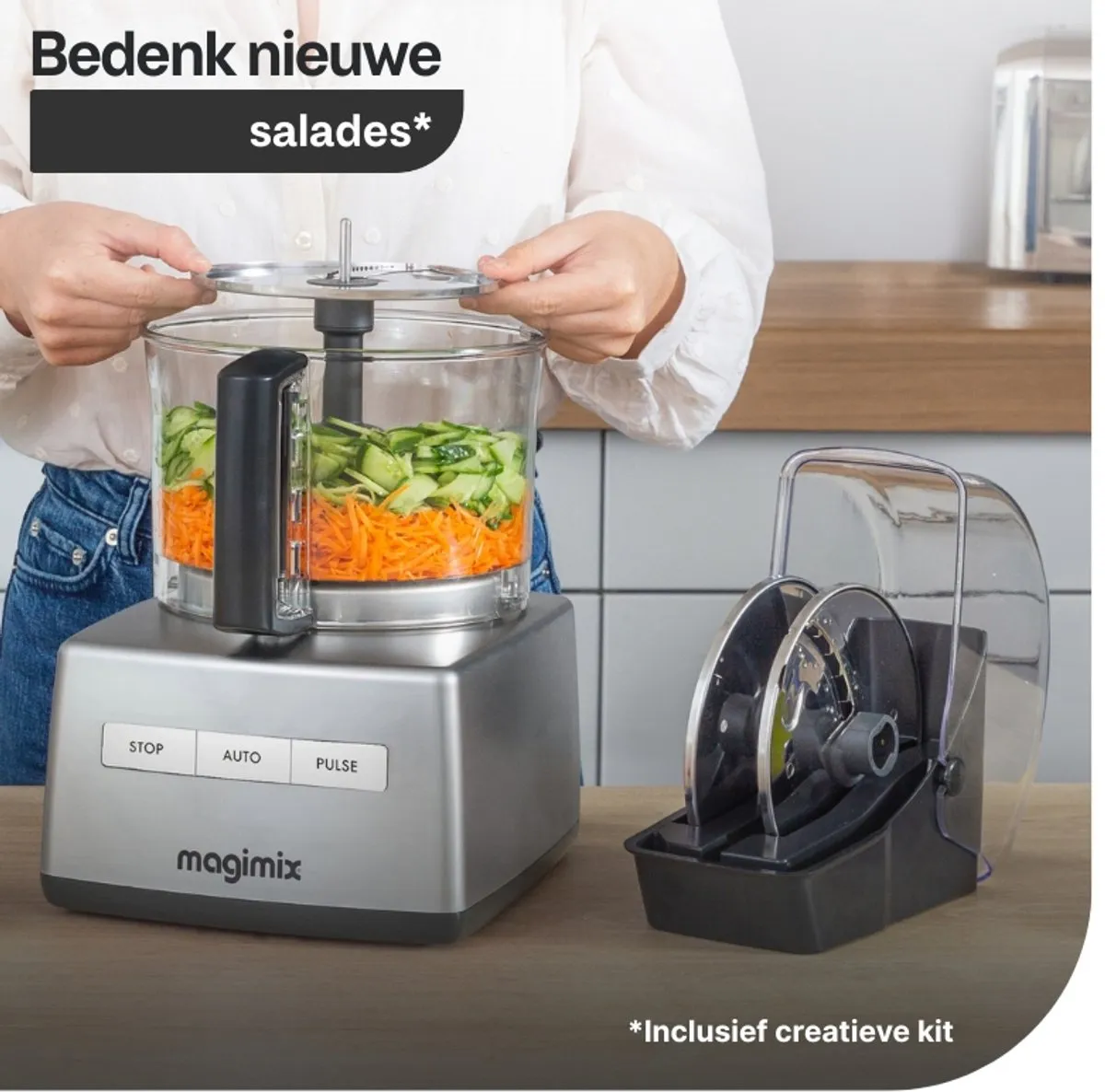 Magimix CS 5200 XL Premium Foodprocessor - Sapcentrifuge 1100W - Rood