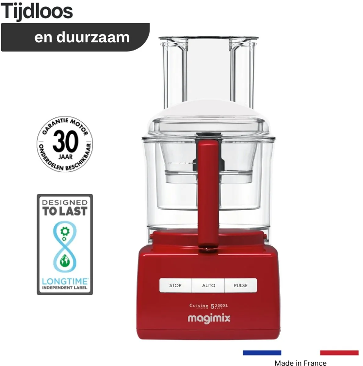 Magimix CS 5200 XL Premium Foodprocessor - Sapcentrifuge 1100W - Rood