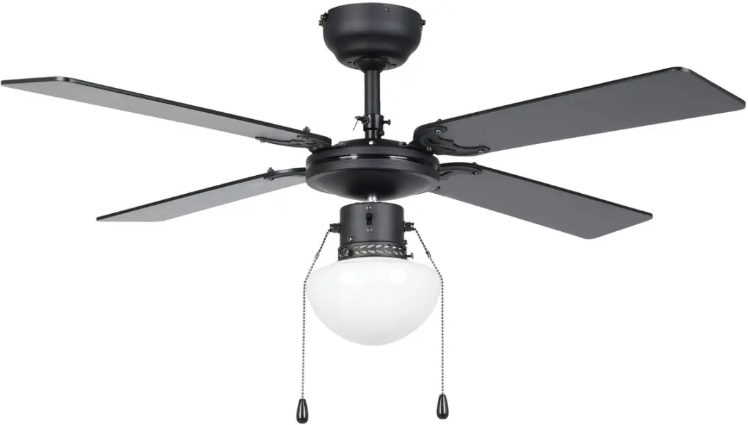 Eglo Fortaleza Plafondventilator Ø106cm - 4 Bladen - 3 Snelheden - Zwart|Bruin