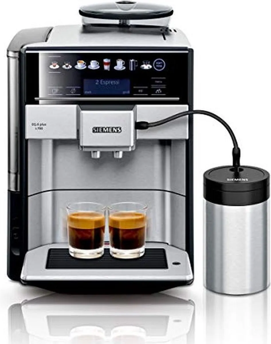 Siemens EQ6 plus TE657M03DE Espressomachine - Zilver/Zwart