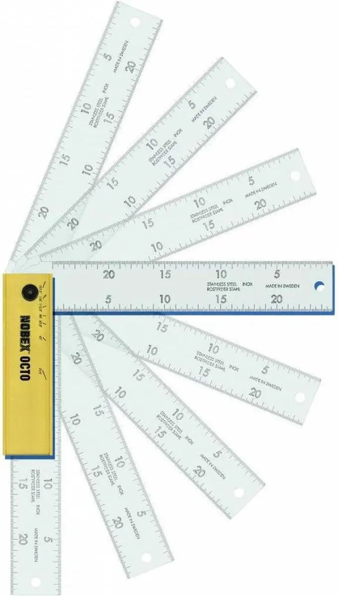 Sola Quattro RVS Verstelbare Winkelhaak 25cm - Zilver