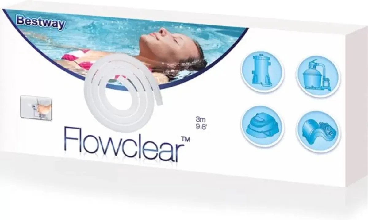 Bestway Zwembadslang 32mm - 3m Multicolor - afbeelding 6 van 6