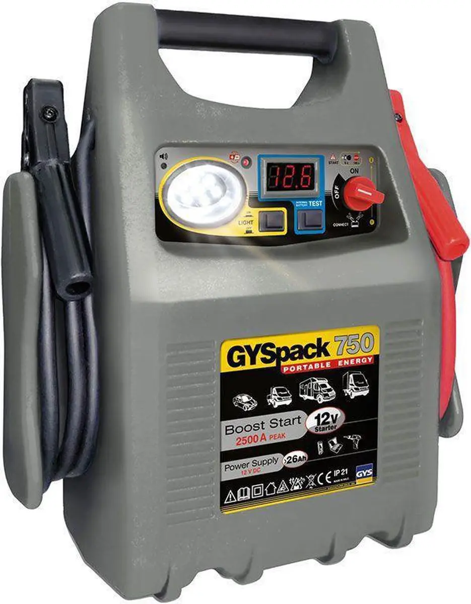 Gys GYSPACK 750 Startbooster 12V 2500A - 2500A