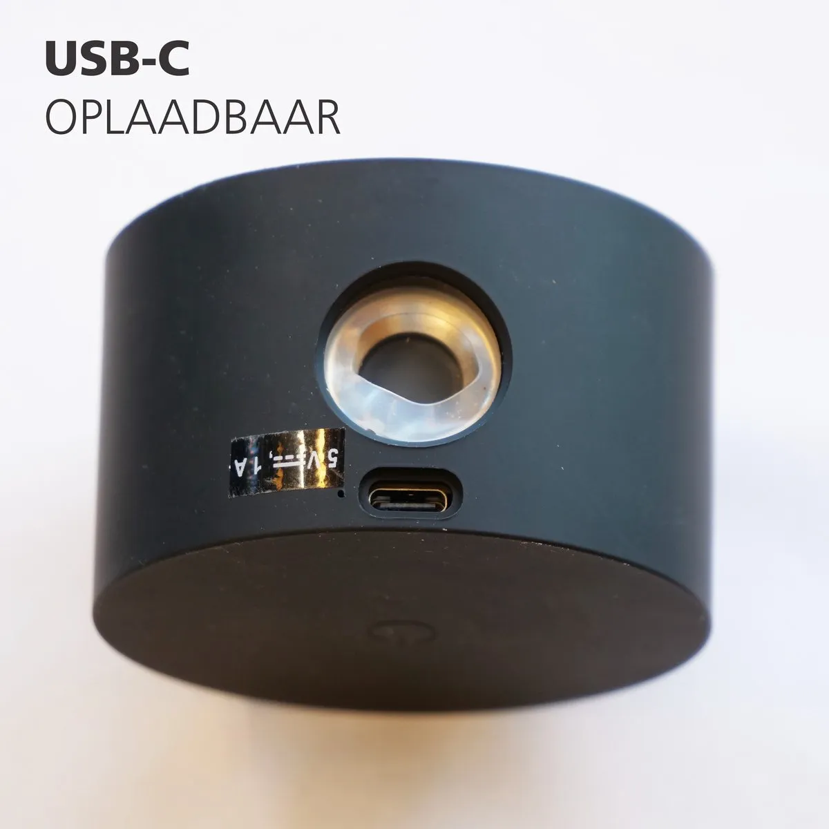 Eglo Muraglie Wandlamp - Oplaadbaar 24u - Ø7.5cm - Zwart
