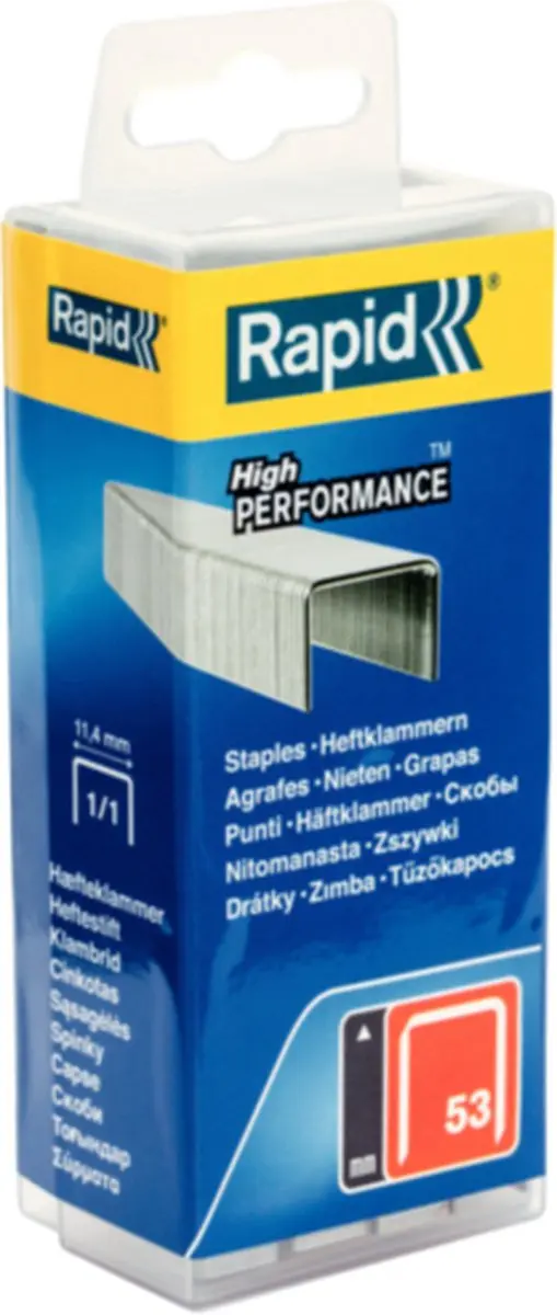 Rapid 40303084 Nieten - 5.000 Stuks - 8mm - Gegalvaniseerd