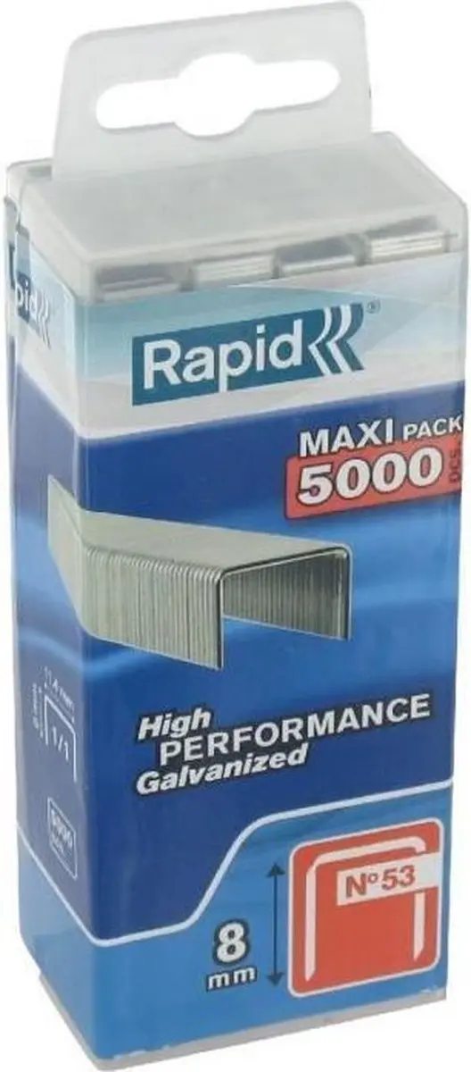 Rapid 40303084 Nieten - 5.000 Stuks - 8mm - Gegalvaniseerd