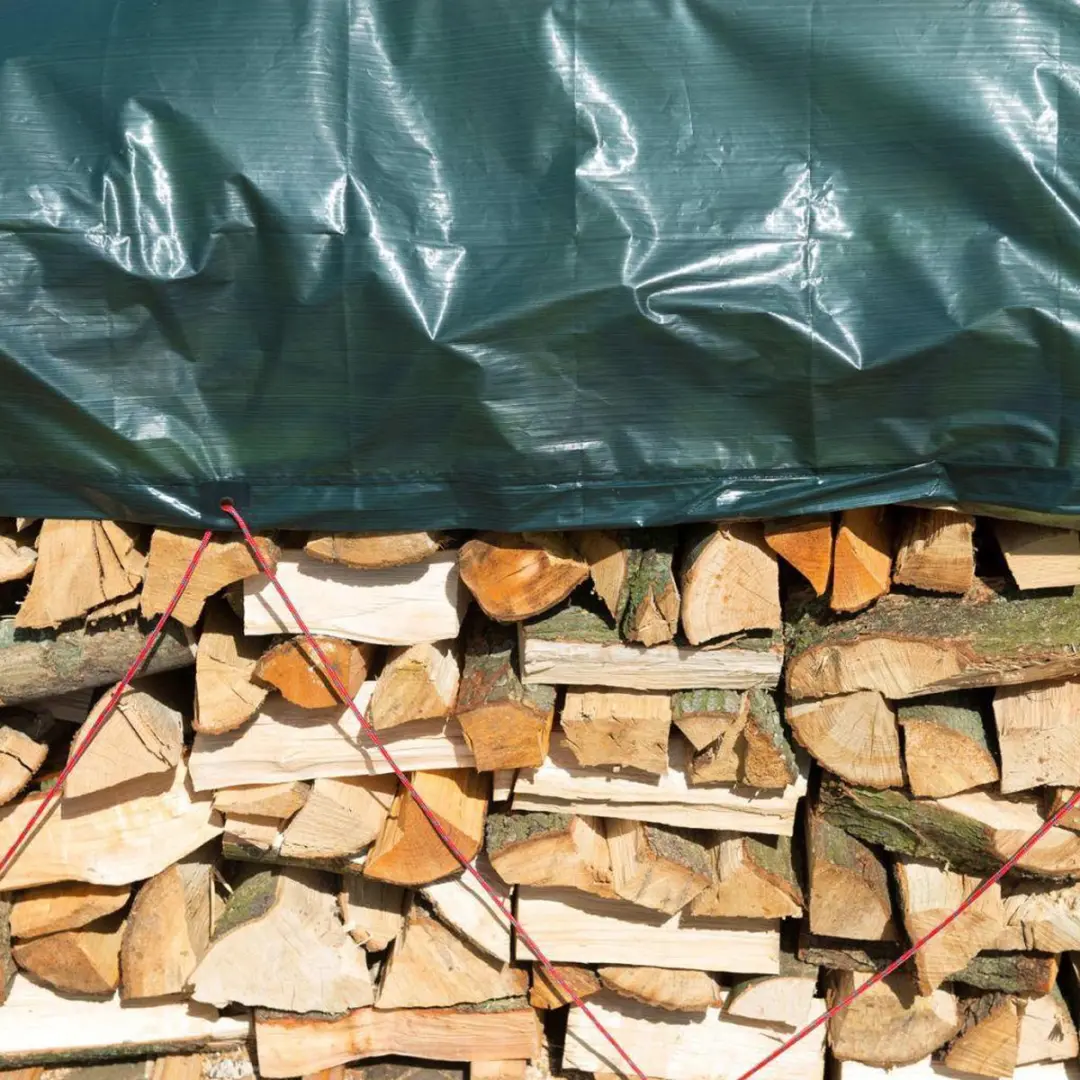 Nature Afdekzeil Hout 5x6m Groen - 100% Waterdicht