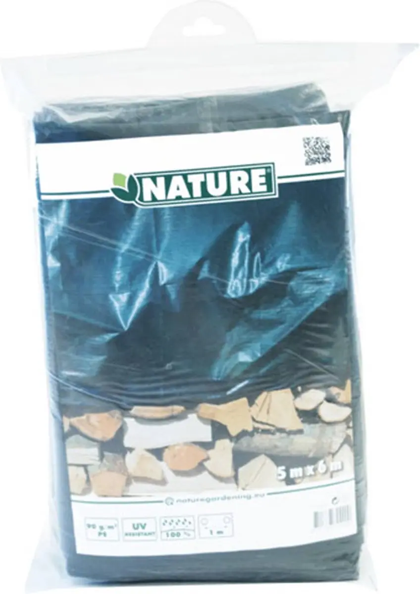 Nature Afdekzeil Hout 5x6m Groen - 100% Waterdicht