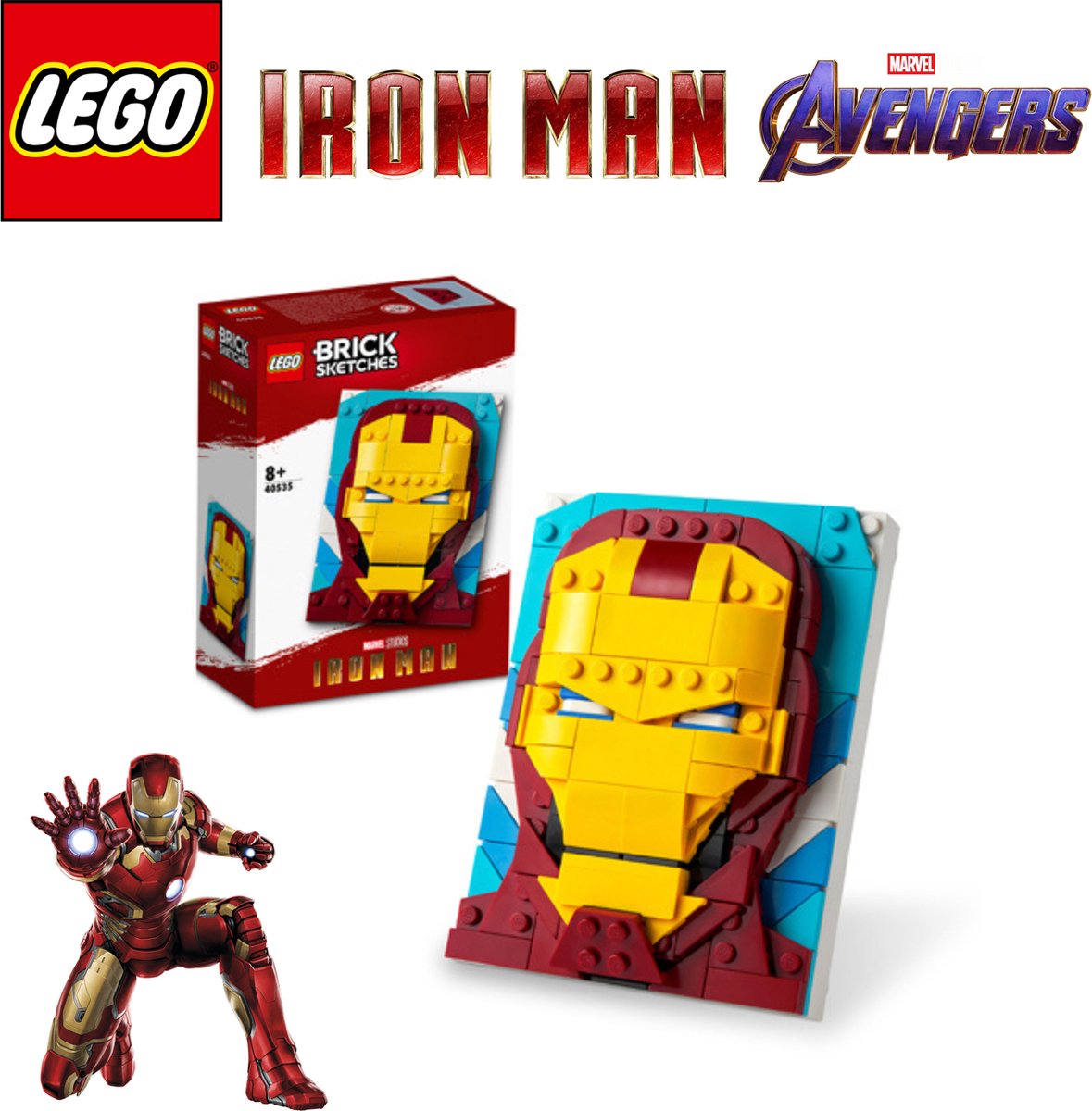 LEGO Brick Sketches Iron man - 40535