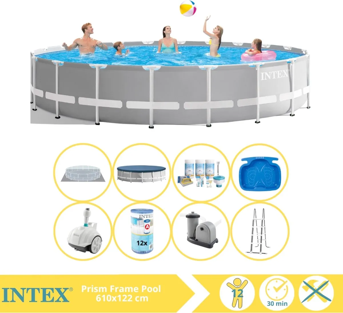 Intex Prism Frame Zwembad 610x122cm