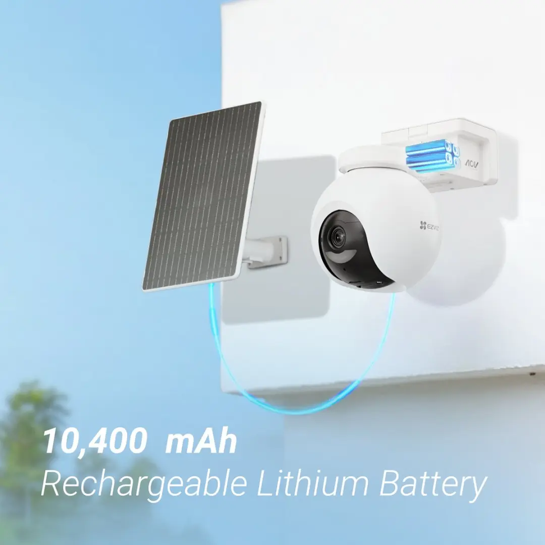 EZVIZ HB8 Pro 4K Kit - Draadloze Camera met Zonnepaneel 5W
