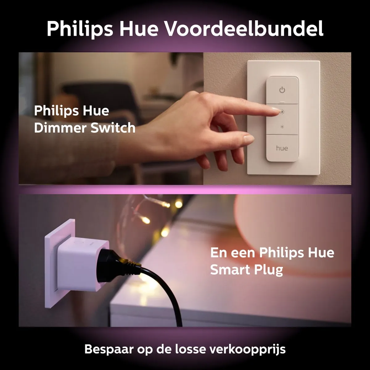 Philips Hue Voordeelbundel Slimme Stekker & Dimmer Switch - Wit