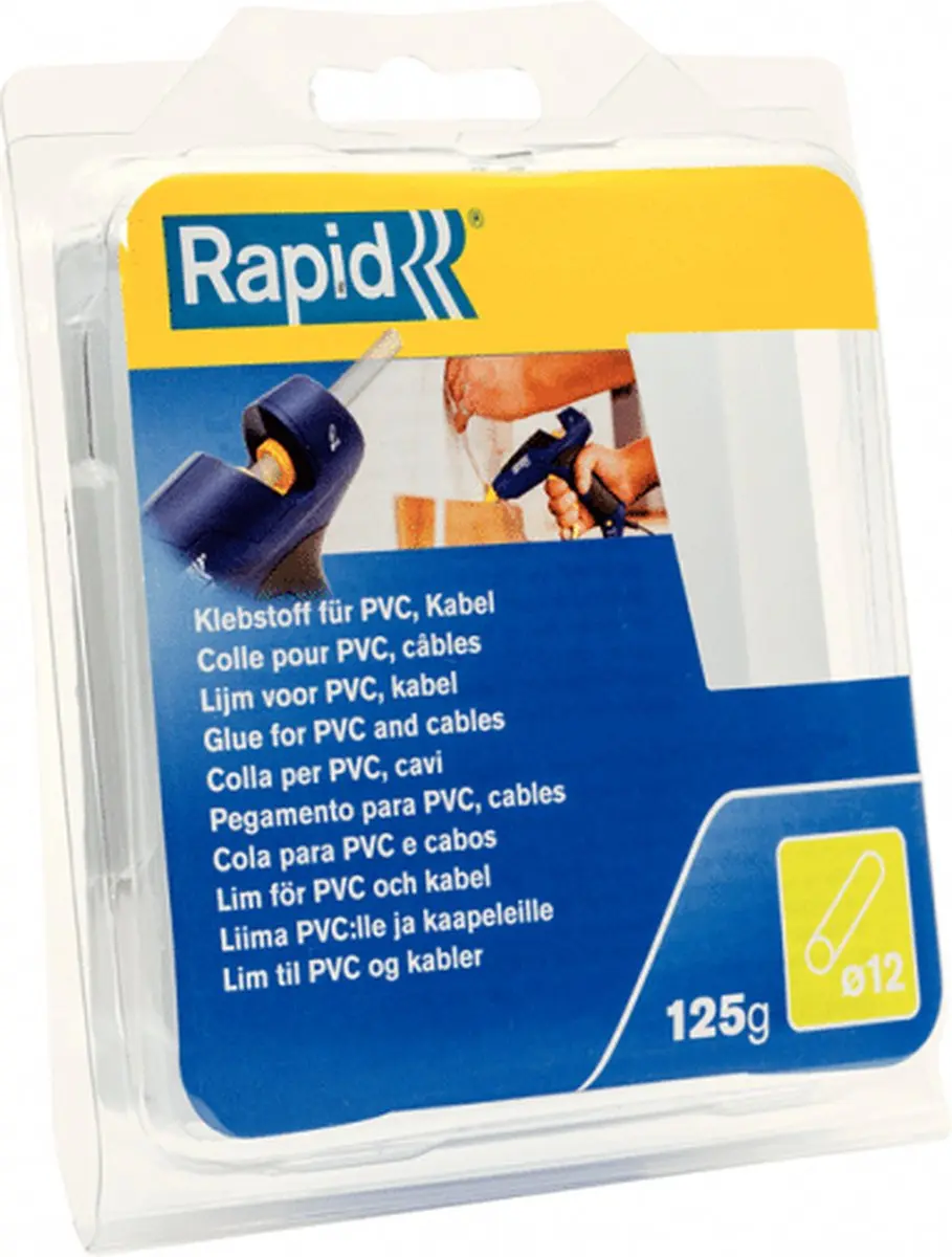 Rapid 12mm Lijmpatronen PVC & Kabels 14 Stuks