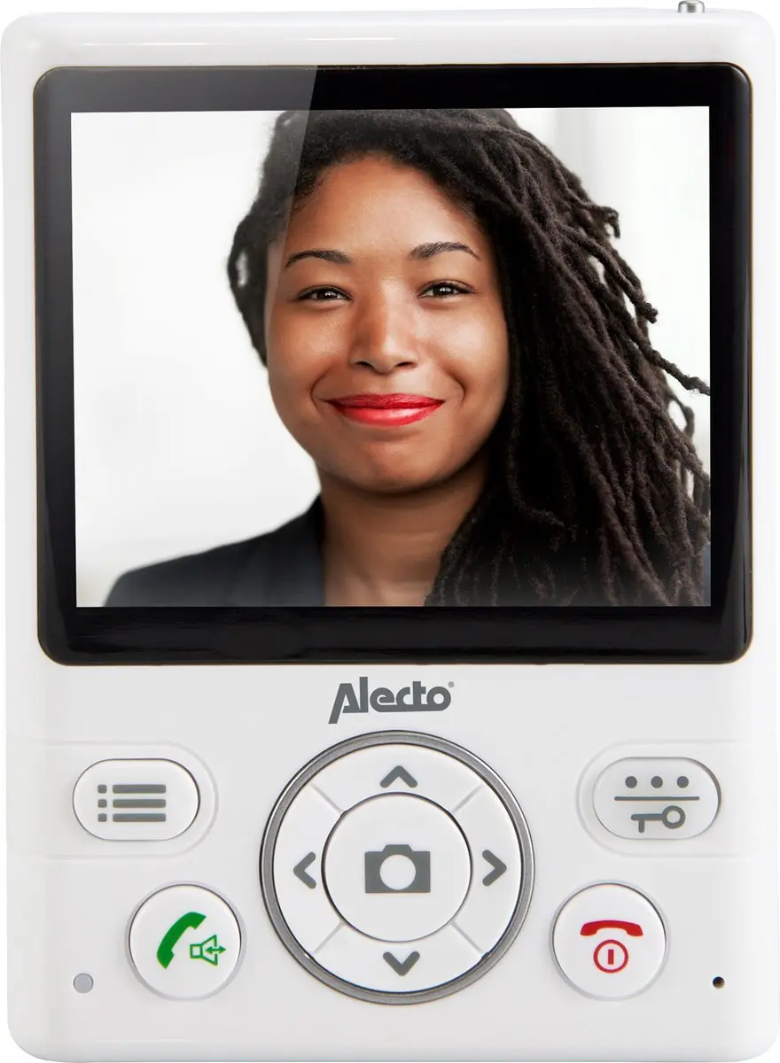 Alecto ADI-250 Draadloze Deurbel met Camera - Wit-Zilver