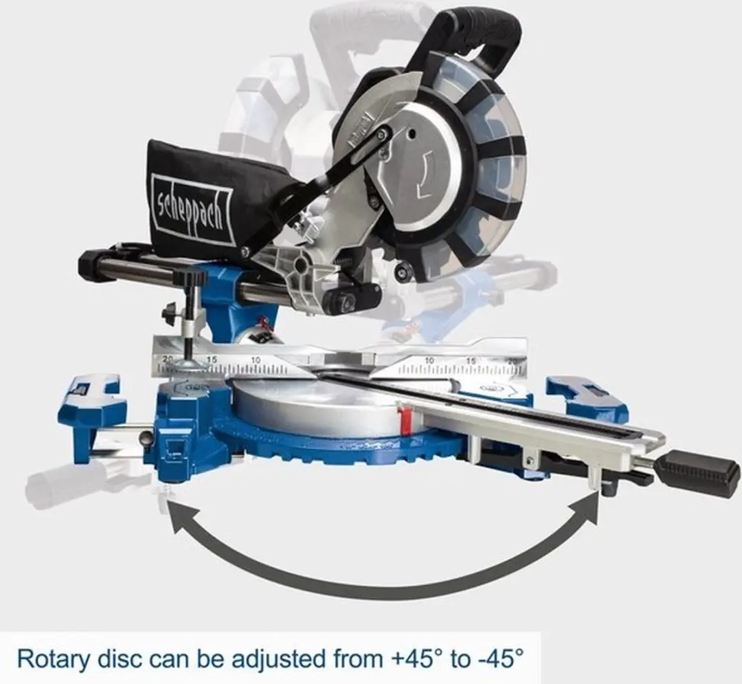 Scheppach HM254SPX Trekverstekzaag 2200W - 255mm met laser & LED