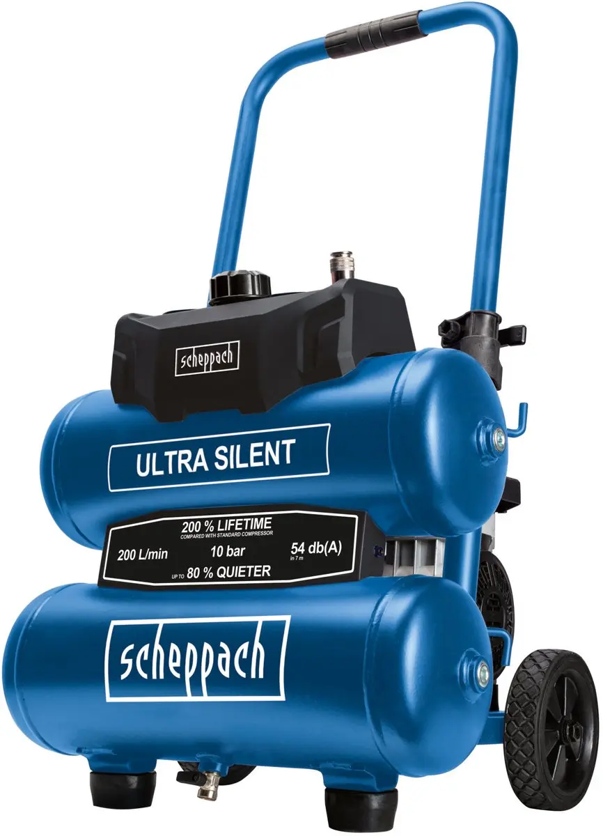 Scheppach HC20Si-Twin Luchtcompressor 20L 10 bar