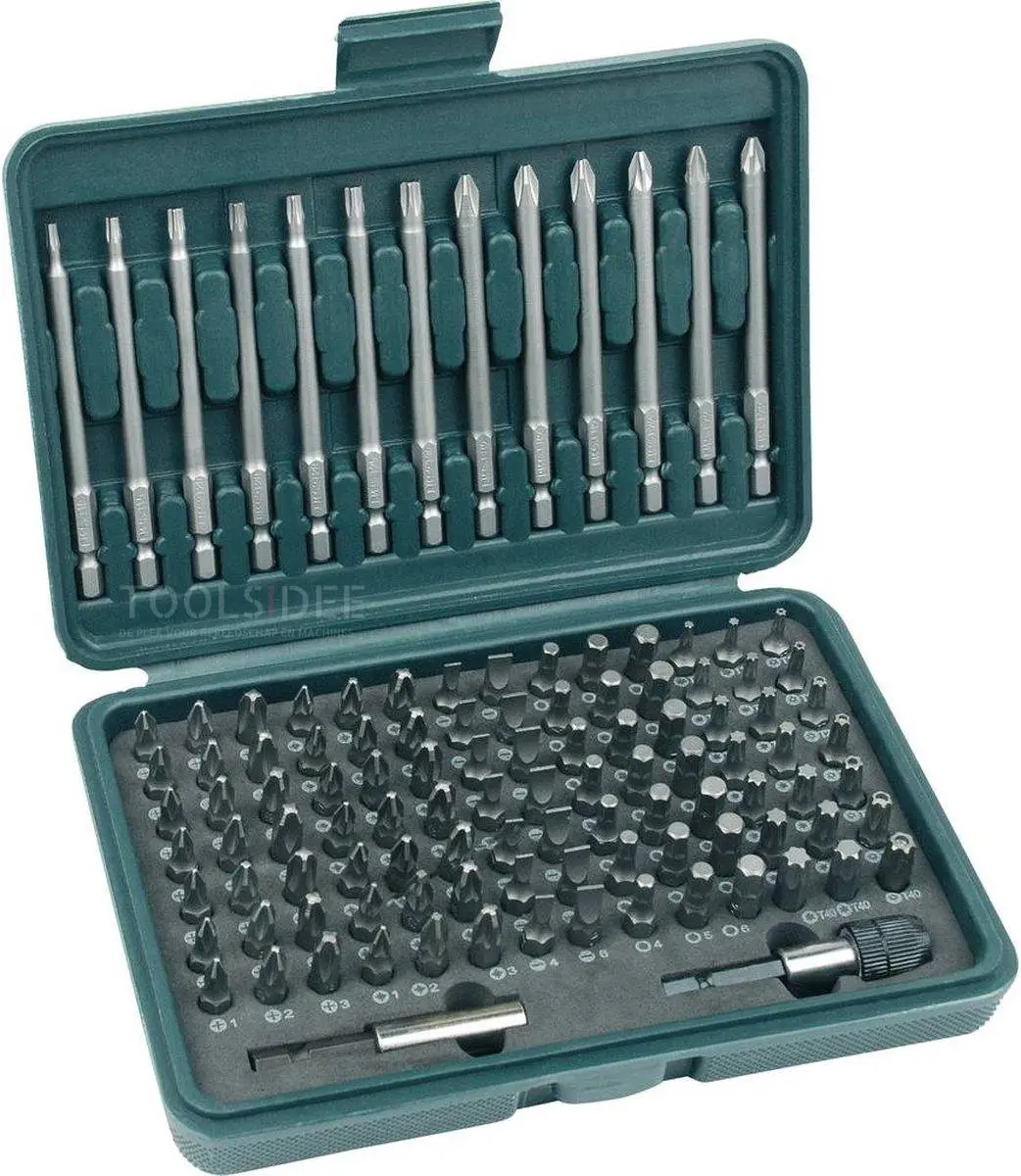 Brüder Mannesmann 29830 Schroevendraaierset 113-delig - Zwart/Groen