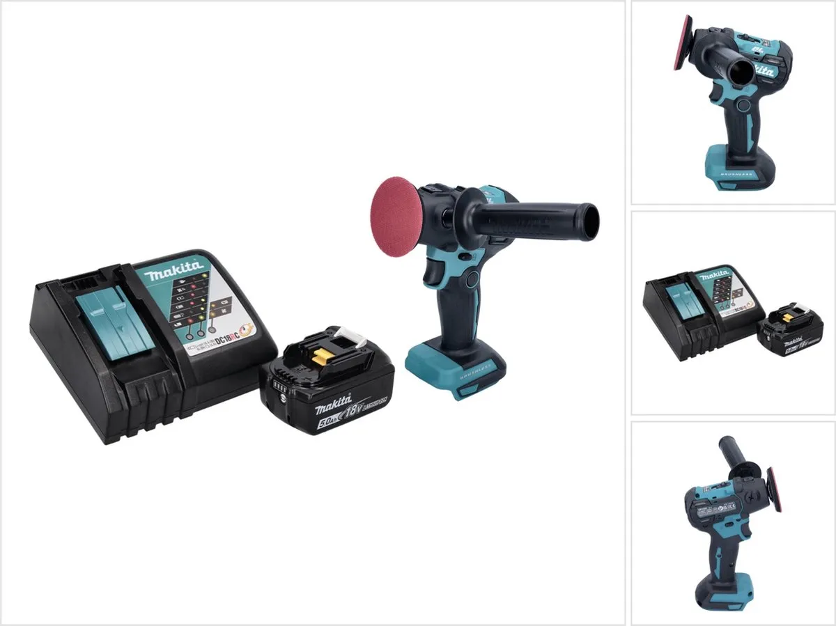 Makita DPV300 RT1 Accu-Polijstmachine 18V