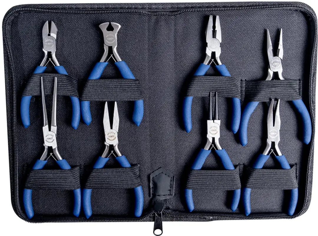 Brüder Mannesmann Tangen Set 8-delig 10808 - Blauw