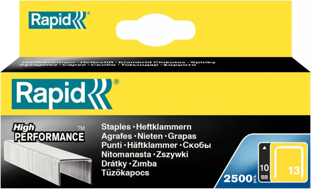 Rapid No. 13 Dunne Nieten 10mm - 2500 Stuks