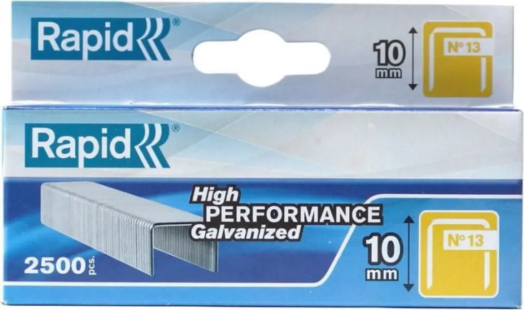 Rapid No. 13 Dunne Nieten 10mm - 2500 Stuks