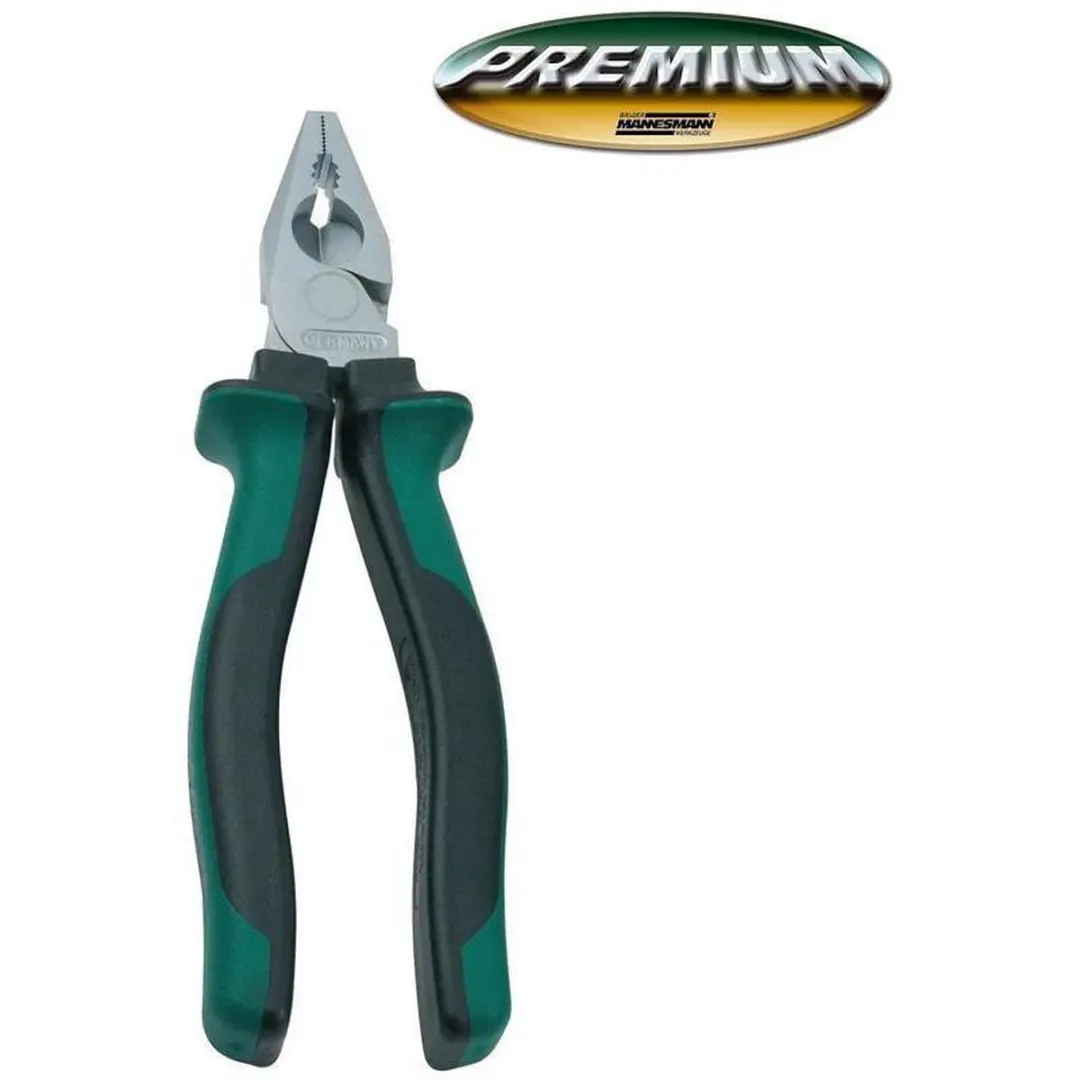Brüder Mannesmann Combinatietang 180mm - Groen Lime