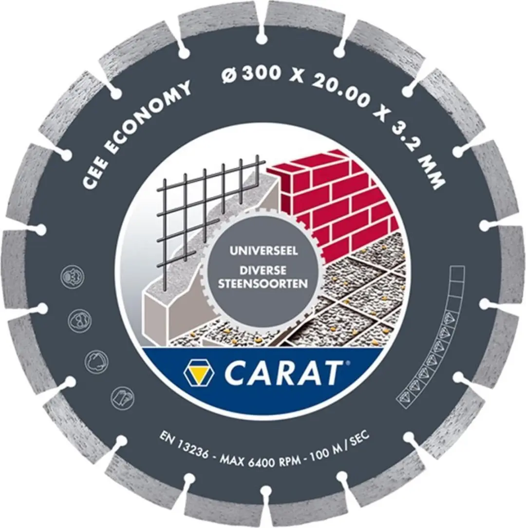 Carat CEE3502015 Diamantdoorslijpschijf 350x20mm - Universeel