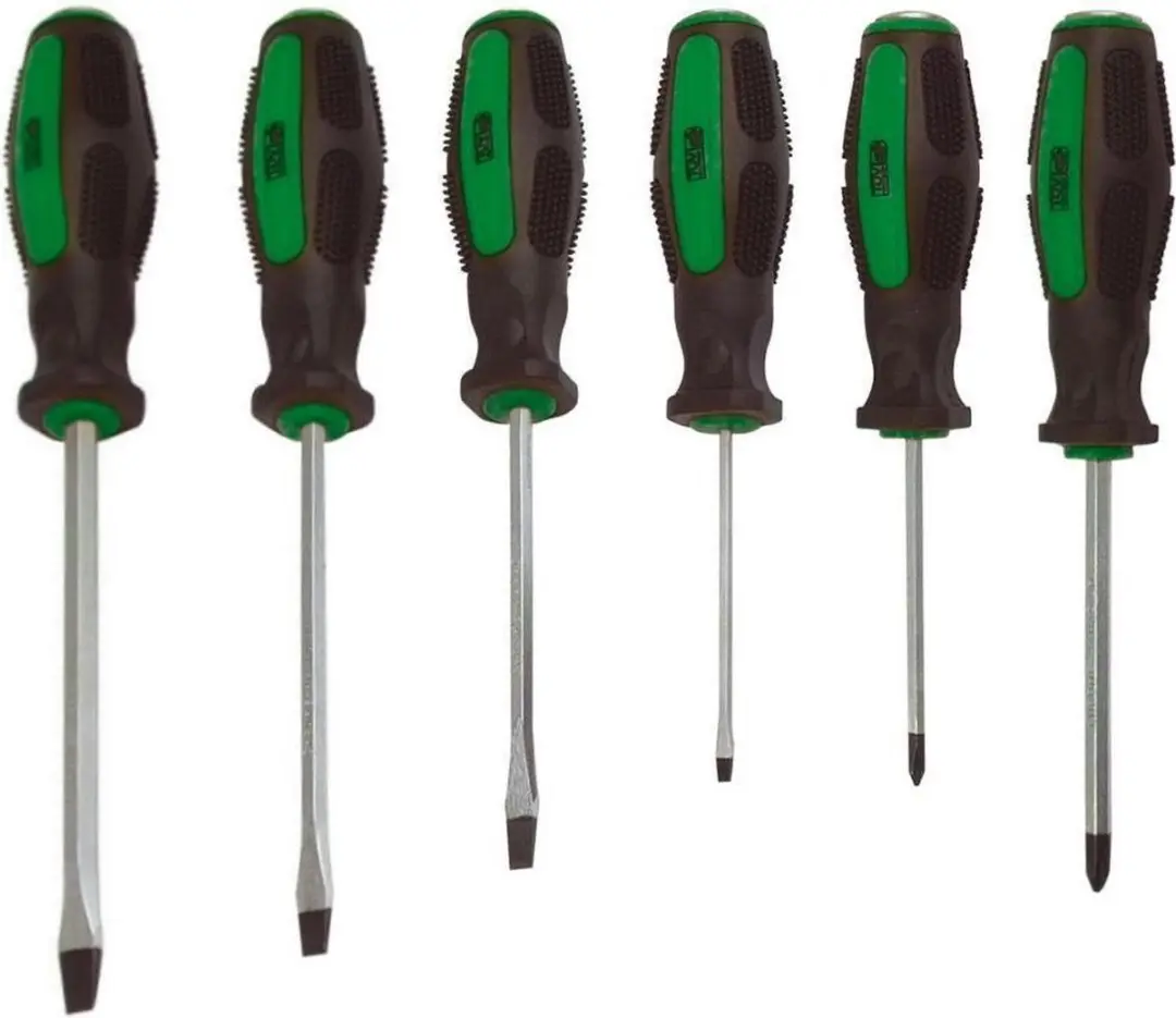Brüder Mannesmann DS11114 Schroevendraaierset 6-delig - PH 1/2 SL 3.5/4/6.5/8