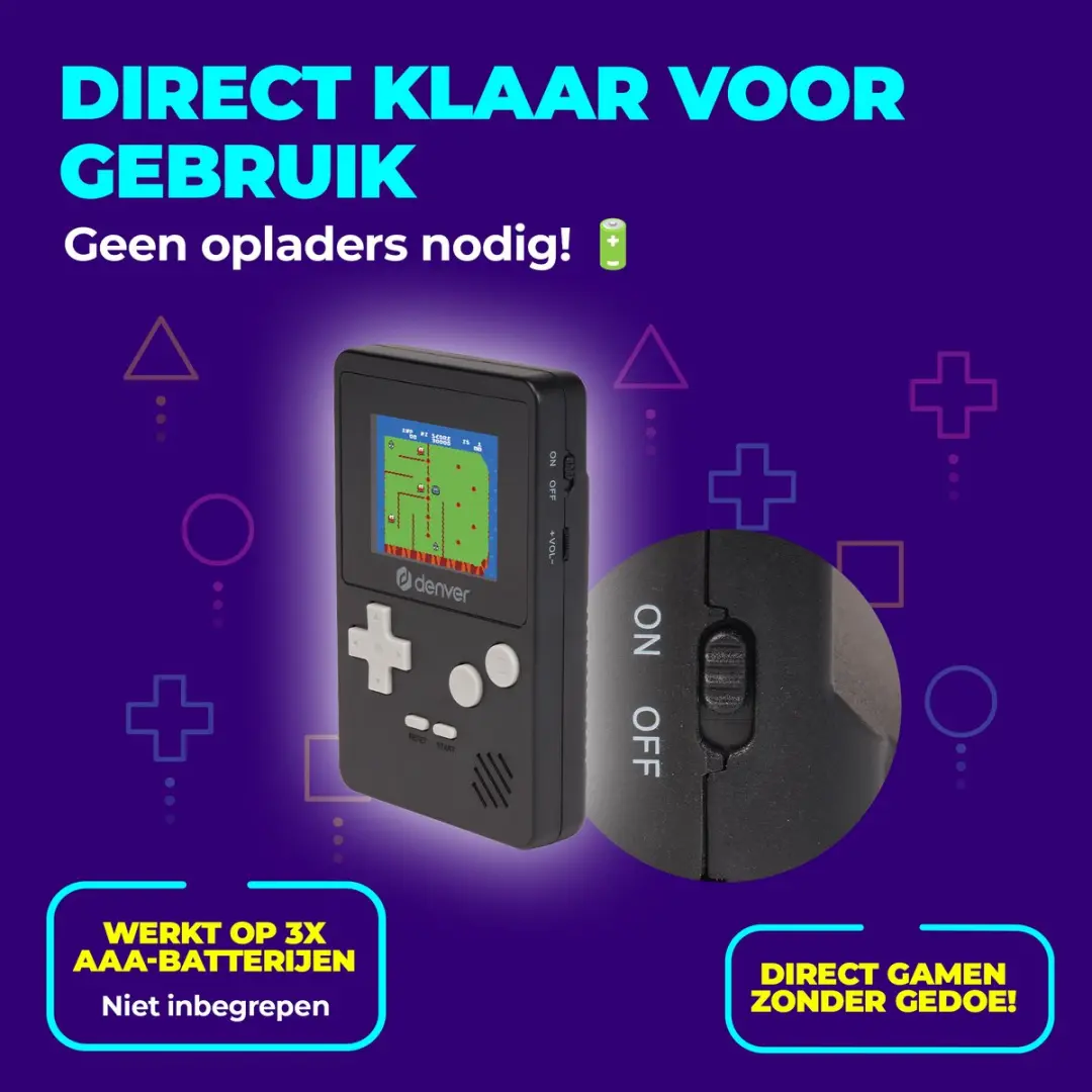 Denver Retro Game Console GMP290 - 200 Spellen - Zwart